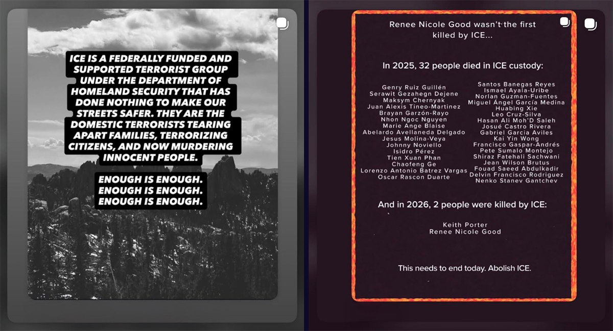 빌리 아일리시, 수상 소감서 美 이민 단속 강도 높여 비판