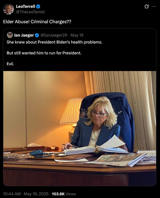 조 바이든 건강 악화 알고도 부인 질 바이든이 정치 활동 강행 압박