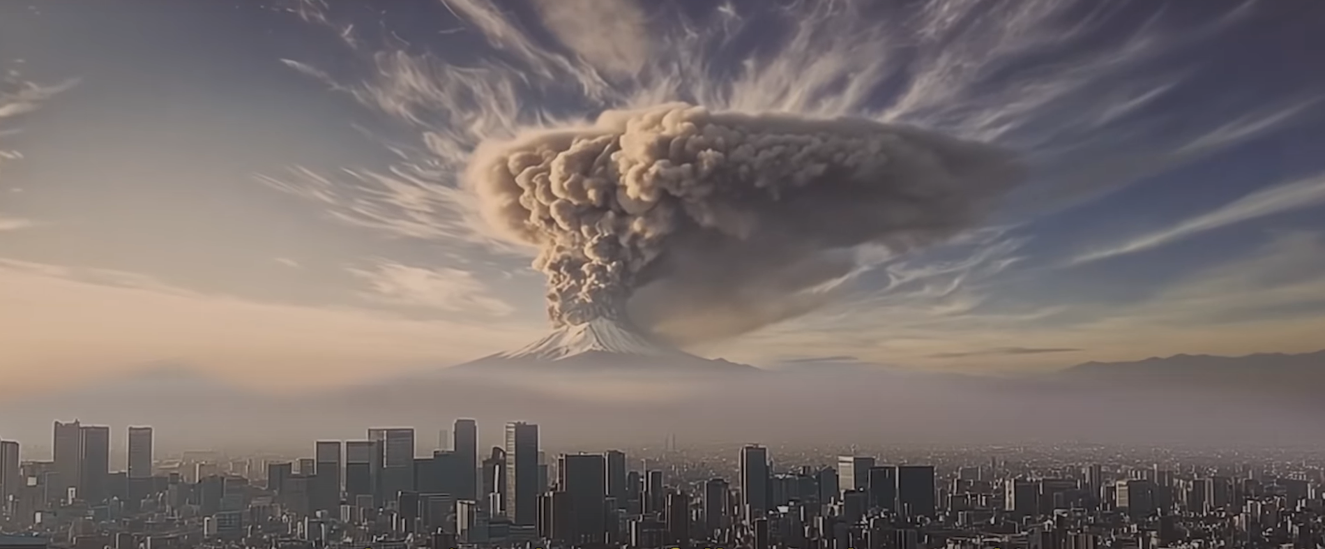 일본 정부, 후지산 분화 AI 시뮬레이션 영상 공개…도쿄 전역 ‘재로 뒤덮인 도시’ 경고